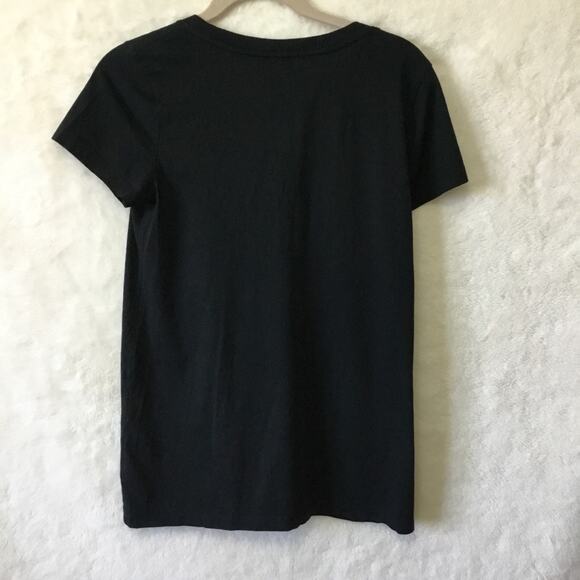 Gap Black Scoop-Neck Bowtie Short Sleeve Top - Picture 6 of 7